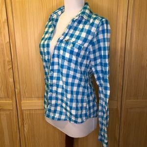 Hollister Light Blue Flannel